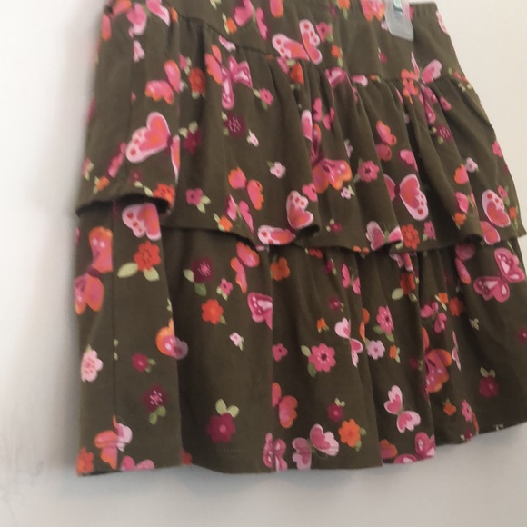 Gymboree floral/butterfly cotton skort size 12 - Picture 2 of 5